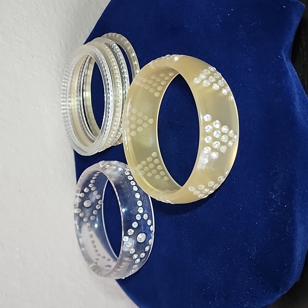 Gold and Silver Bangle Set - Picture 3 of 3